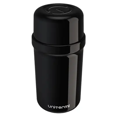 GARRAFA TERMICA COM AMPOLA DE VIDRO FANO PRETA 250ML