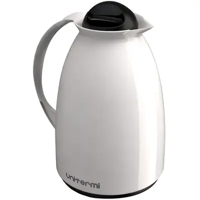 GARRAFA TERMICA COM AMPOLA DE VIDRO FLORENCA BRANCA 650ML