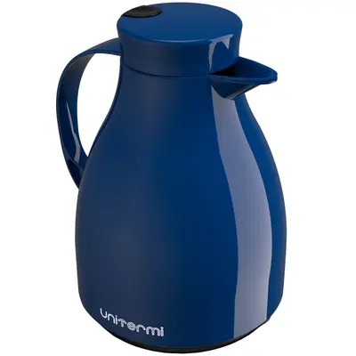 GARRAFA TERMICA COM AMPOLA DE VIDRO + GATILHO PARIS AZUL 1L