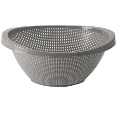 ESCORREDOR MULTIUSO / LAVA TUDO DE PLASTICO CINZA