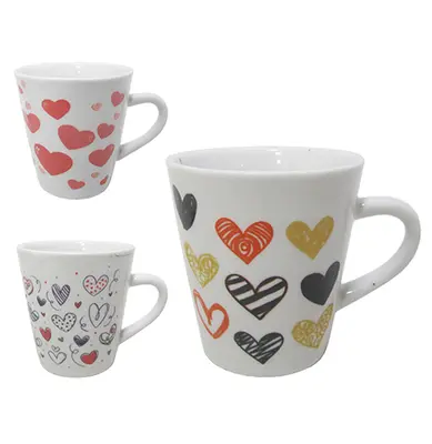 CANECA DE PORCELANA CORACAO 120ML