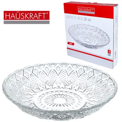PRATO DE VIDRO PARA BOLO / DOCES HAUSKRAFT 30CM DE Ø