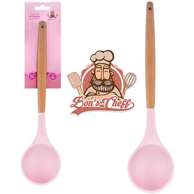 CONCHA DE SILICONE ROSA CABO MADEIRA BONS CHEFF 31X7,5CM NA CARTELA