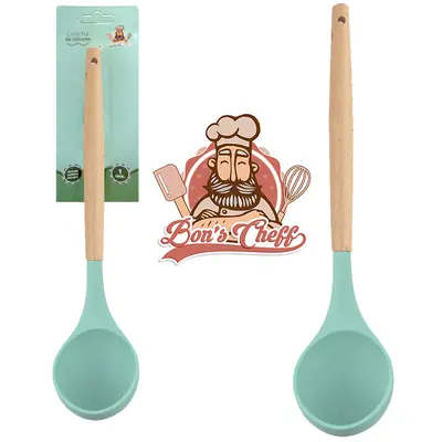 CONCHA DE SILICONE VERDE CABO MADEIRA BONS CHEFF 31X7,5CM NA CARTELA