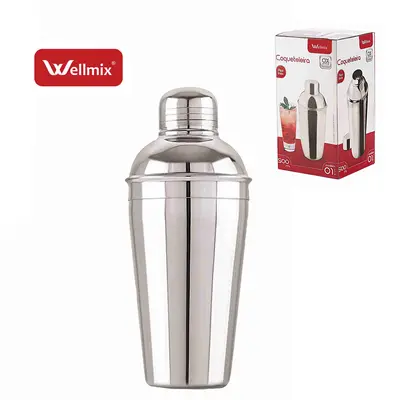 COQUETELEIRA SHAKEIRA DE INOX OX PRIME 500ML NA CAIXA