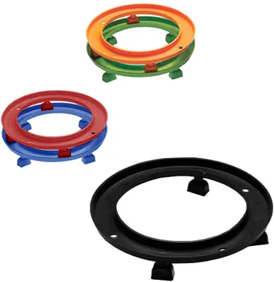SUPORTE DE PLASTICO PARA BOTIJAO COLORS 6X29CM DE Ø