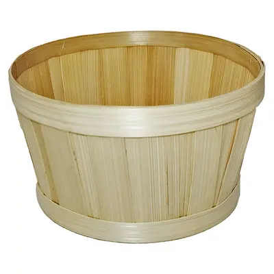 CESTO DE BAMBU REDONDO MEDIO 12X21,5CM DE Ø