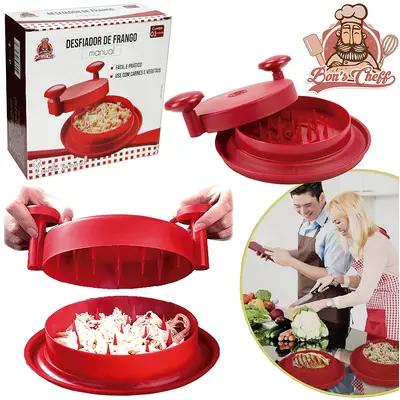 DESFIADOR DE FRANGO MANUAL DE PLASTICO 20CM DE Ø BONS CHEFF