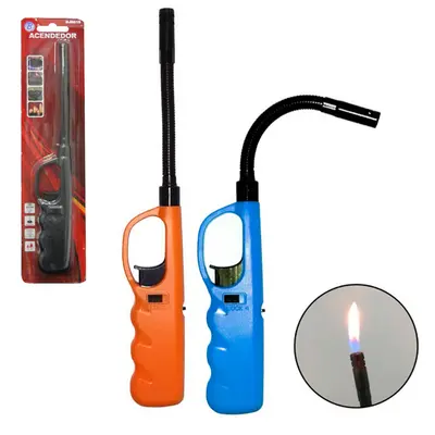 ACENDEDOR DE FOGAO A GAS COM PONTA FLEXIVEL 26CM
