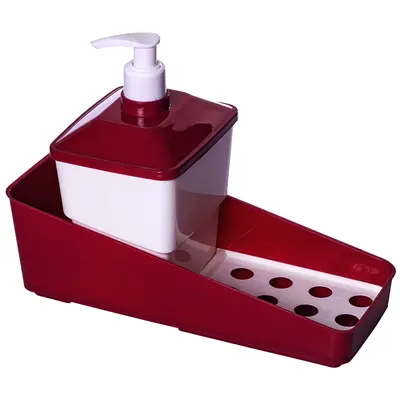 PORTA DETERGENTE / ESPONJA / SABAO DE PLASTICO 600ML 23X18X9CM