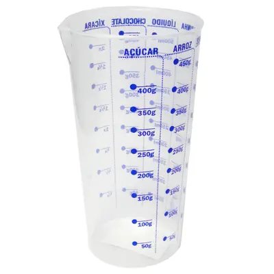 COPO DE MEDIDA / DOSADOR GRADUADO DE PLASTICO COM BICO DONA COTTA 570ML