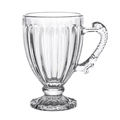 CANECA XICARA DE VIDRO PARA CAFE / CAPPUCCINO RENAISSANCE 200ML
