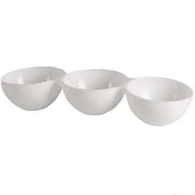 PETISQUEIRA DE PLASTICO REDONDO TRIPLA LE CHEF BRANCO 2450ML 46X15X7,5CM