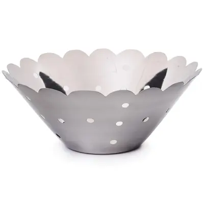 FRUTEIRA DE MESA DE INOX REDONDA FUTURE DOTS 25CM DE Ø