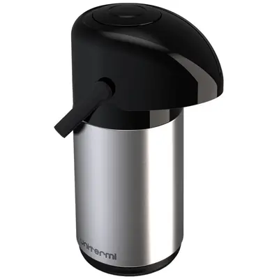 GARRAFA TERMICA DE INOX COM AMPOLA DE VIDRO VERONA 600ML