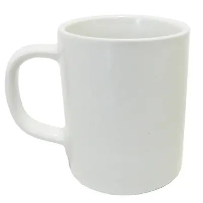 CANECA DE PORCELANA RETA BRANCA 100ML