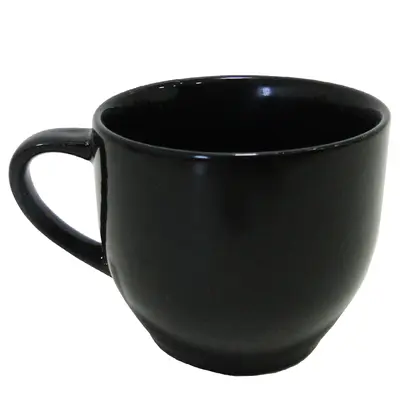 XICARA DE PORCELANA PARA CHA PRETA 170ML