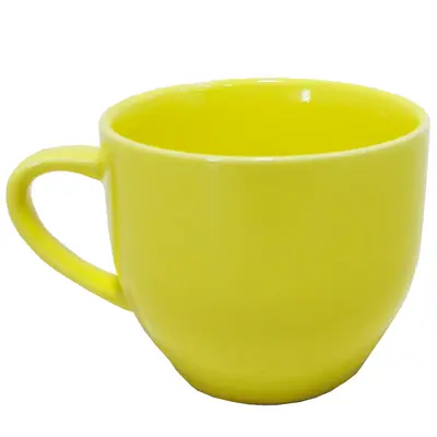 XICARA DE PORCELANA PARA CHA AMARELA 170ML