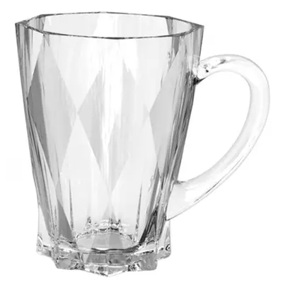 CANECA XICARA DE VIDRO PARA CAFE / CAPPUCCINO DIAMOND 200ML
