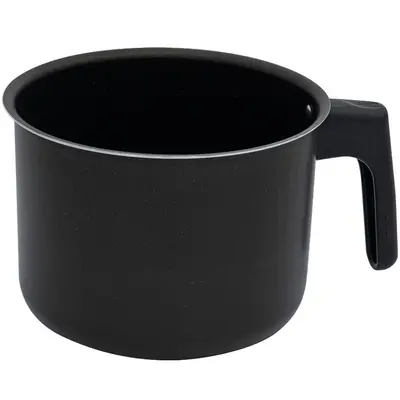 CANECAO FERVEDOR ANTIADERENTE TROPICOS PRETO 12,5X16CM DE Ø 2 L