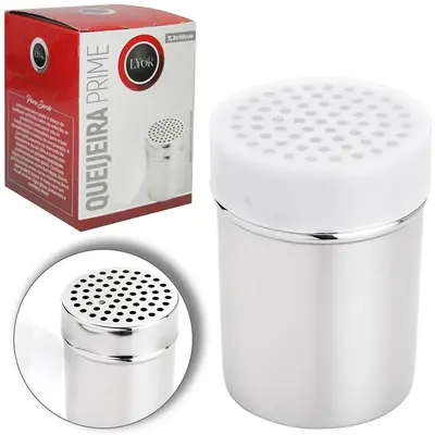 PORTA CONDIMENTO / QUEIJEIRA DE INOX PRIME 10X7,2CM DE Ø