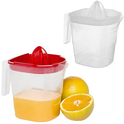 JARRA DE PLASTICO COLORS 1,2L COM ESPREMEDOR DE FRUTAS