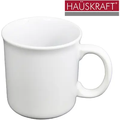 CANECA DE PORCELANA FINE LINE BRANCA HAUSKRAFT 335ML
