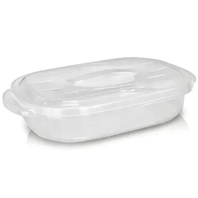 POTE DE PLASTICO RETANGULAR COM ALCA + TAMPA 2L