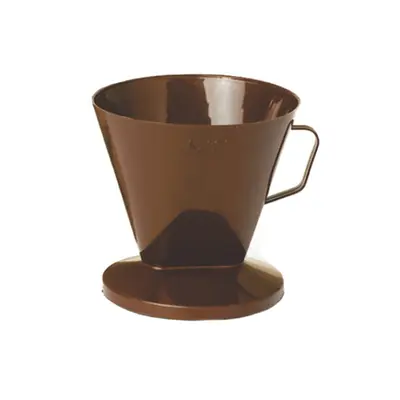 PORTA FILTRO / COADOR DE CAFE 103 DE PLASTICO MARROM 14X13,5CMØ