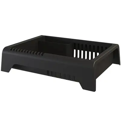 ESCORREDOR SECADOR DE PRATOS DE PLASTICO SMILE PRETO 44X34X11CM