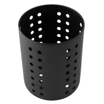 PORTA TALHER / ESCORREDOR DE TALHER DE INOX REDONDO VAZADO BLACK 12,5X9,7CM DE Ø