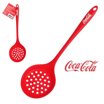 ESCUMADEIRA DE SILICONE COCA-COLA VERMELHO HAUSKRAFT 33X10CM TD