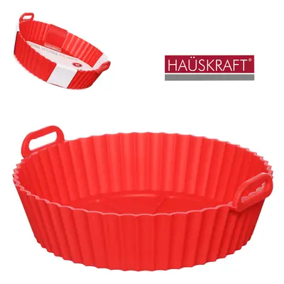 FORMA DE SILICONE REDONDA COM ALCA PARA AIR FRYER / FRITADEIRA ELETRICA HAUSKRAFT 6,5X20CM DE Ø