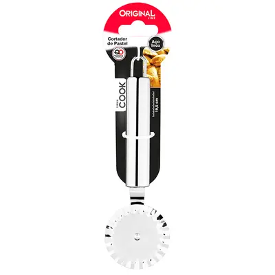 CARRETILHA CORTADOR DE MASSAS DE INOX COOK 19,5X6,5CM