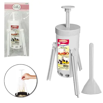 CORTADOR DE NHOQUE / NHOQUEIRA DE PLASTICO BRANCO COM SUPORTE DONA COTTA