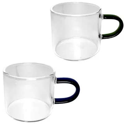 CANECA XICARA DE VIDRO BOROSSILICATO PARA CAFE / CAPPUCCINO 100ML