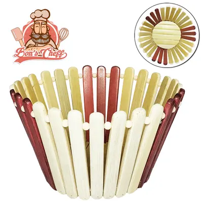 CESTA DE BAMBU PALITO REDONDA 10X11X16CMØ