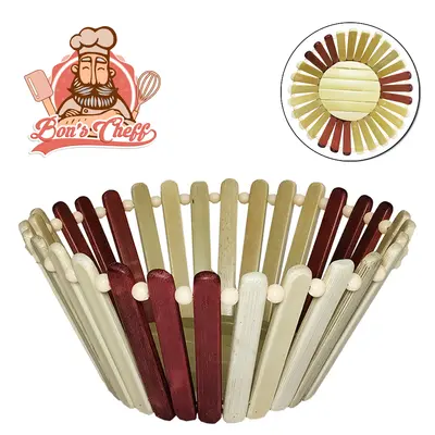 CESTA DE BAMBU PALITO REDONDA 10X11X20CMØ
