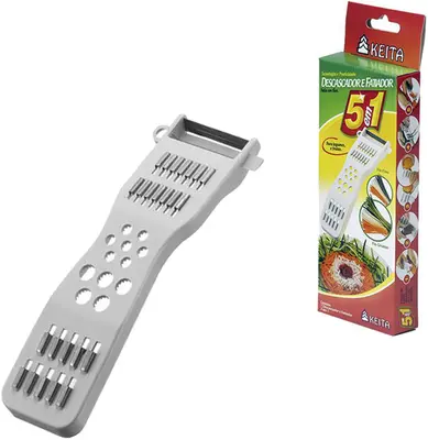 CORTADOR DESCASCADOR DE METAL/PLASTICO 5 EM 1 17,5CM
