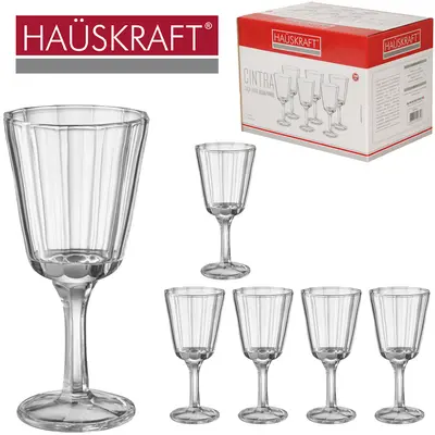 JOGO DE TACA DE VIDRO PARA AGUA / VINHO CINTRA HAUSKRAFT COM 6 PECAS 200ML