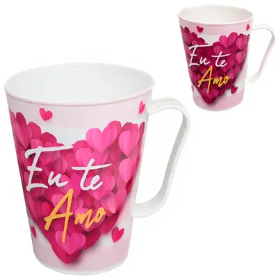 CANECA DE PLASTICO MAE SORTIDAS 430ML