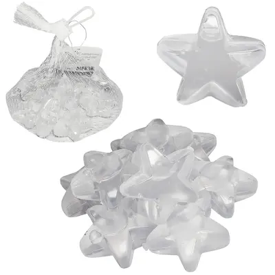 CUBO DE GELO ECOLOGICO ESTRELA COM 10 PECAS 3,5X3,5CM NA REDE