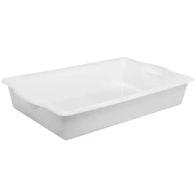 CAIXA DE PLASTICO RETANGULAR LEITOSA MULTIUSO 7L 44X28X5,5CM
