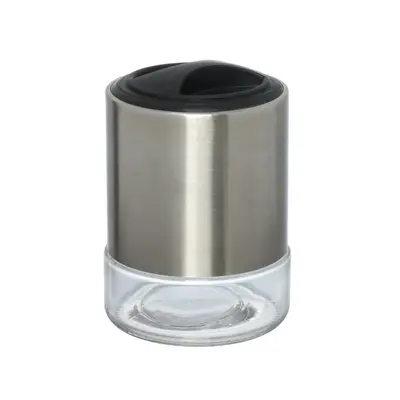 POTE DE VIDRO / INOX REDONDO PARA MANTIMENTOS COM TAMPA DE PLASTICO HAUSKRAFT 700ML
