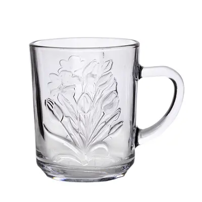 CANECA XICARA DE VIDRO PARA CAFE / CAPPUCCINO ESSENSE 235ML