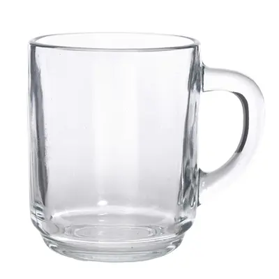 CANECA XICARA DE VIDRO PARA CAFE / CAPPUCCINO RUBI 225ML