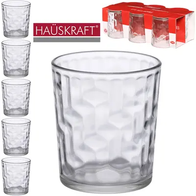 JOGO DE COPO DE VIDRO WHISKY BAIXO ANTARES HAUSKRAFT COM 6 PECAS 250ML