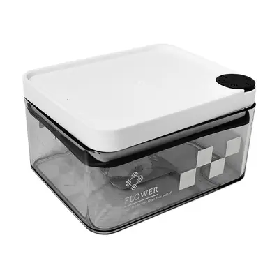 POTE DE PLASTICO RETANGULAR COM TAMPA HERMETICA 400ML