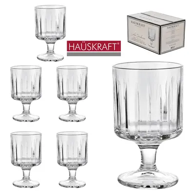 JOGO DE TACA DE VIDRO PARA AGUA / VINHO LINHA DRINKWARE MELINA HAUSKRAFT PREMIUM COM 6 PECAS 215ML