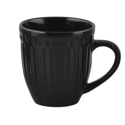 CANECA DE PORCELANA ATENAS PRETA 350ML